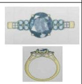 Sterling Silver Semi Mount Ring Setting Round RD Center主石mm - Syzjewelry